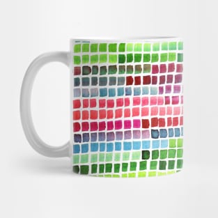 Watercolor Square Pattern Mug